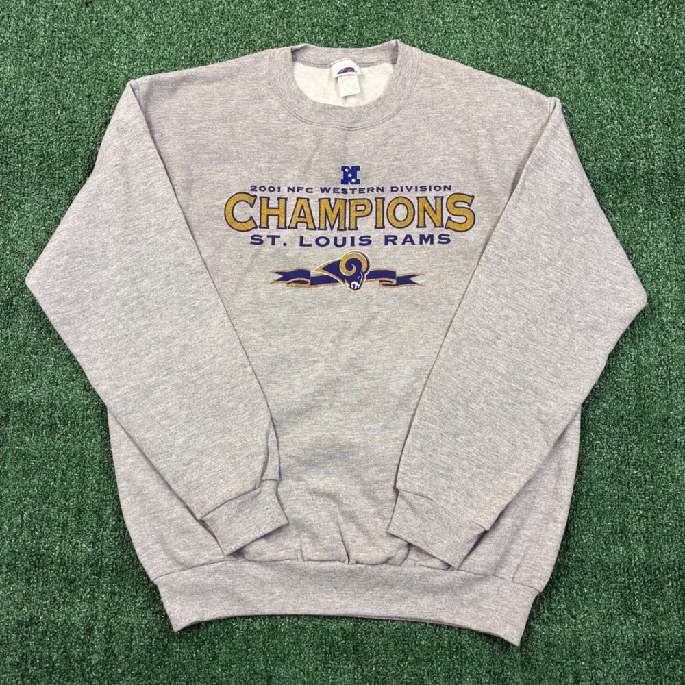 Vintage 2001 CSA St. Louis Rams NFC Champions Crewneck Sweatshirt
